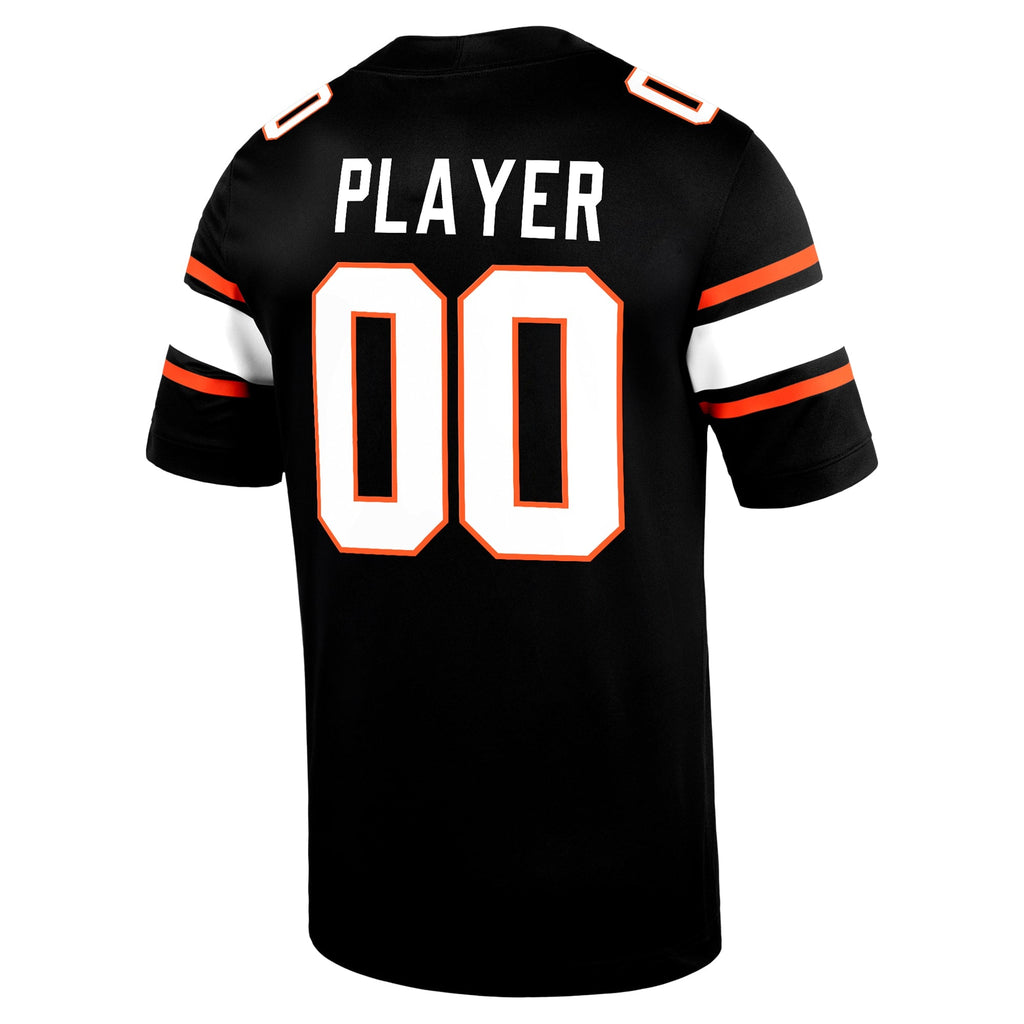Oklahoma State Cowboys NIL Pick-A-Player Football Game Jersey - Black product image 4, provided for visual reference and