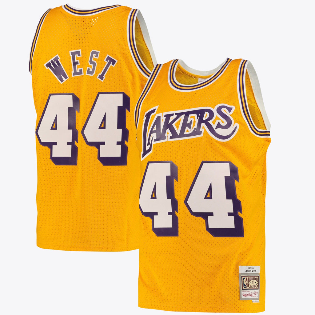Los Angeles Lakers Jerry West Road Swingman Jersey - Light Gold product image 1, provided for visual reference and product