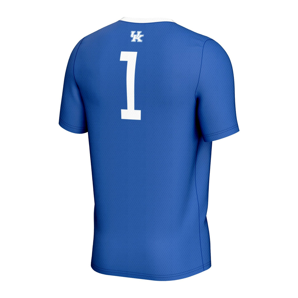 #1 Kentucky Wildcats Lightweight Soccer Fashion Jersey - Royal product image 4, provided for visual reference and product