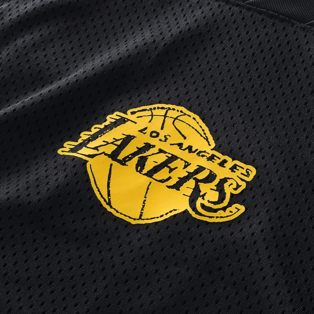 Los Angeles Lakers Courtside Football Jersey - Black product image 6, provided for visual reference and product detail review