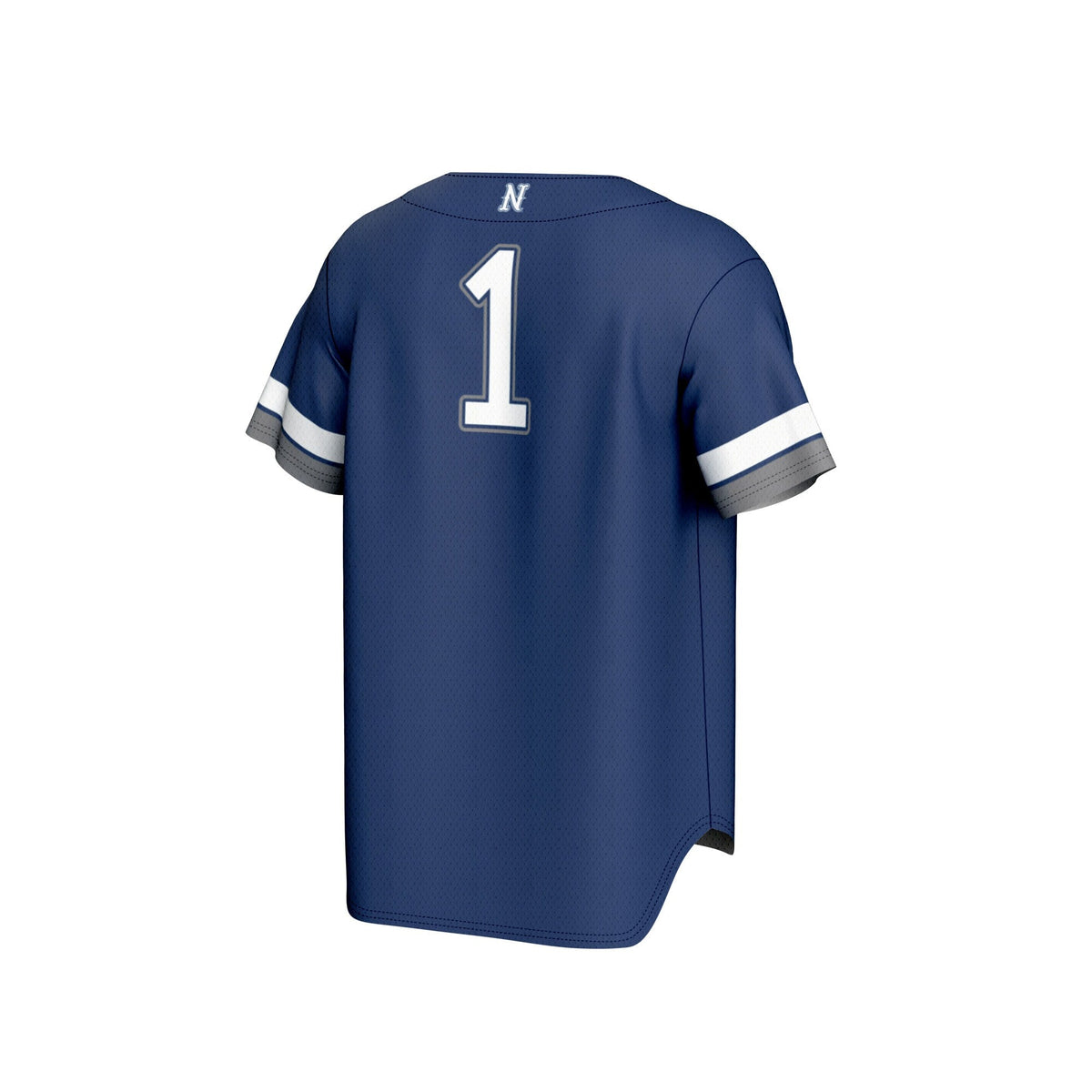 #1 Nevada Wolf Pack Lightweight Collegiate Baseball Fashion Jersey - Navy product image 4, provided for visual reference and