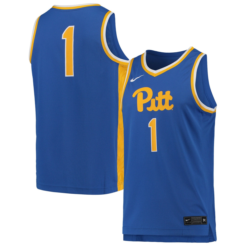 #1 Pitt Panthers Team Replica Basketball Jersey - Royal product image 2, provided for visual reference and product detail