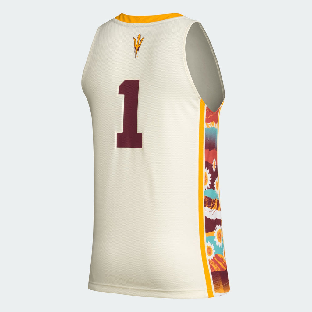 #1 Arizona State Sun Devils Honoring Black Excellence Basketball Jersey - Khaki product image 4, provided for visual