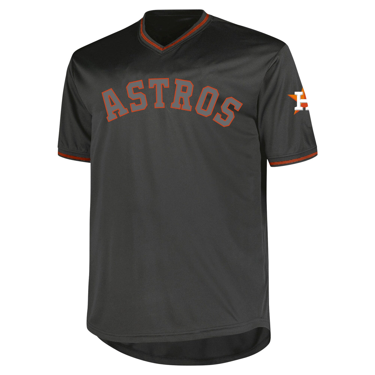Houston Astros Charcoal Big & Tall Pop Fashion Jersey product image 3, provided for visual reference and product detail