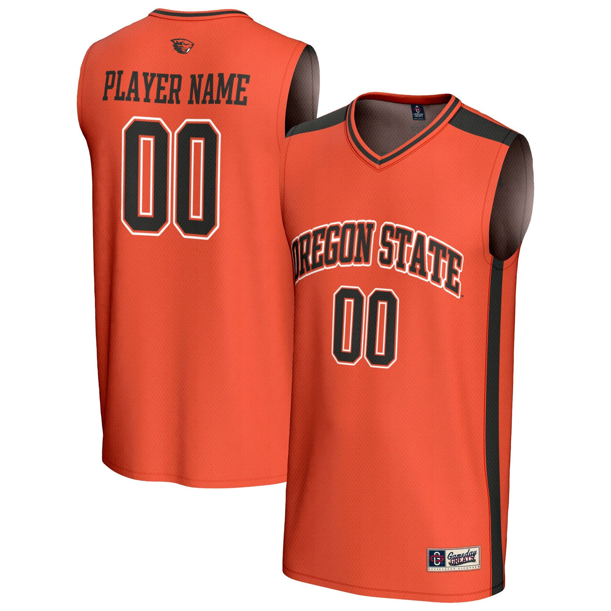 Oregon State Beavers NIL Pick-A-Player Lightweight Basketball Fashion Jersey - Orange product image 1, provided for visual