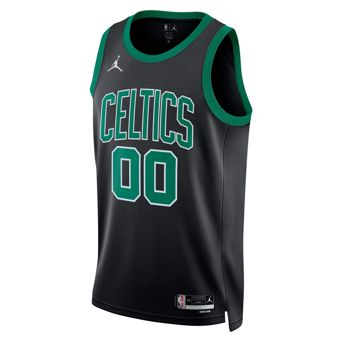 Boston Celtics Statement Edition Swingman Jersey - Black - Custom product image 2, provided for visual reference and product