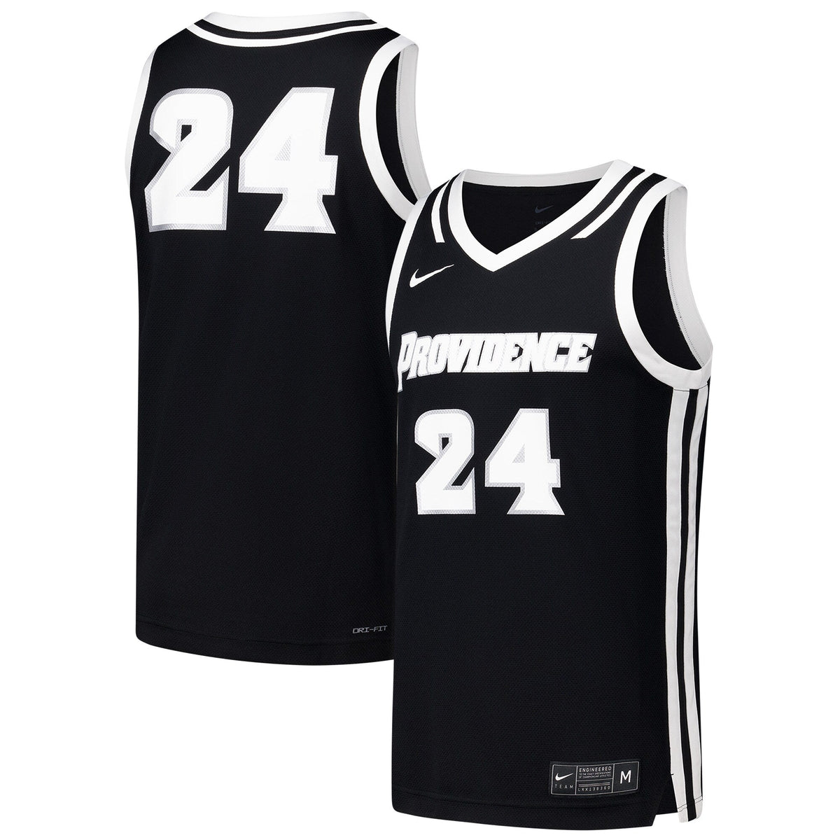 #24 Providence Friars Replica Basketball Jersey - Black product image 1, provided for visual reference and product detail