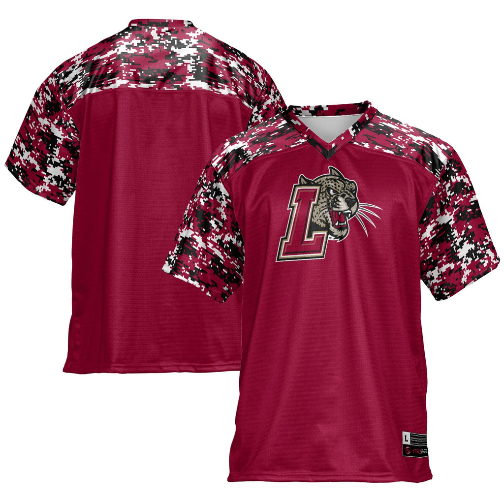 Lafayette College Leopards Football Jersey - Maroon product image 2, provided for visual reference and product detail review