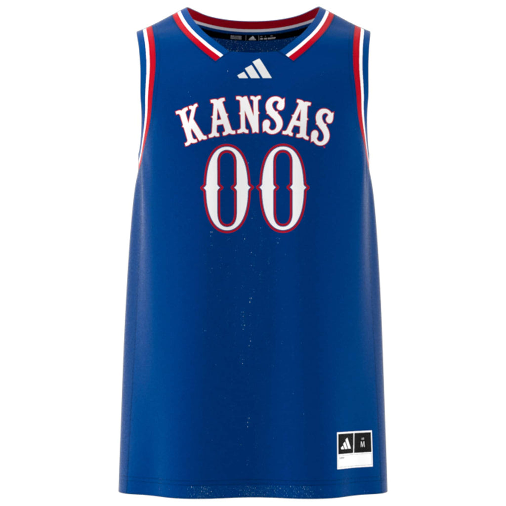 #00 Kansas Jayhawks Swingman Jersey - Royal product image 3, provided for visual reference and product detail review