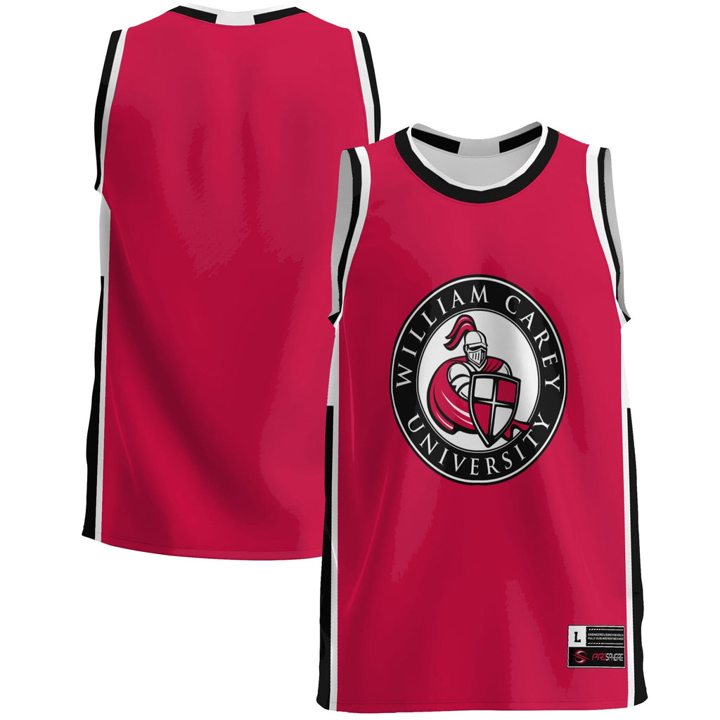 William Carey Crusaders Lightweight Basketball Jersey - Red product image 1, provided for visual reference and product