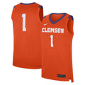 #1 Clemson Tigers Road Replica Jersey - Orange product image 1, provided for visual reference and product detail review