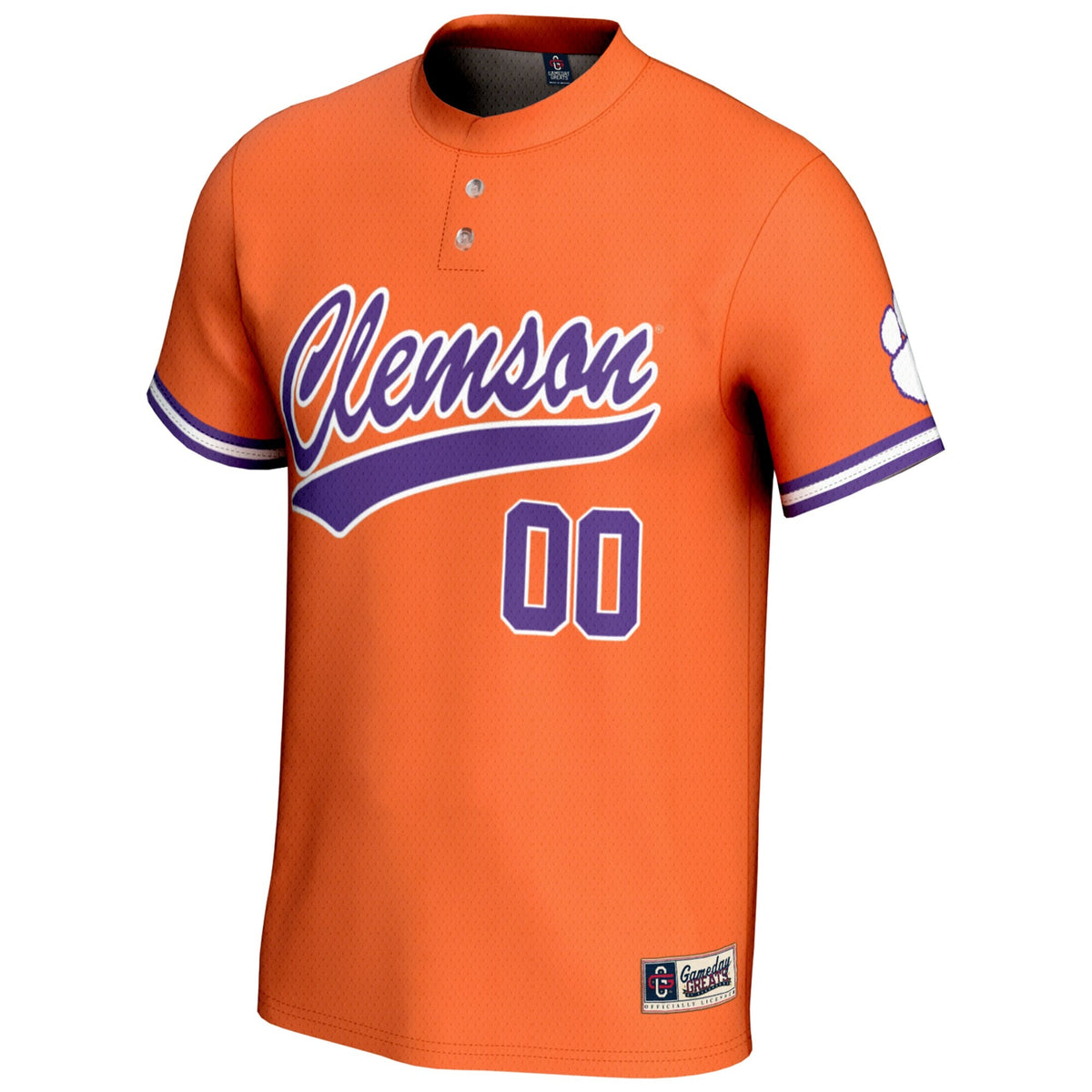 Clemson Tigers NIL Pick-A-Player Lightweight Softball Jersey - Orange product image 3, provided for visual reference and