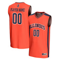 Illinois Fighting Illini NIL Pick-A-Player Lightweight Basketball Fashion Jersey - Orange product image 1, provided for