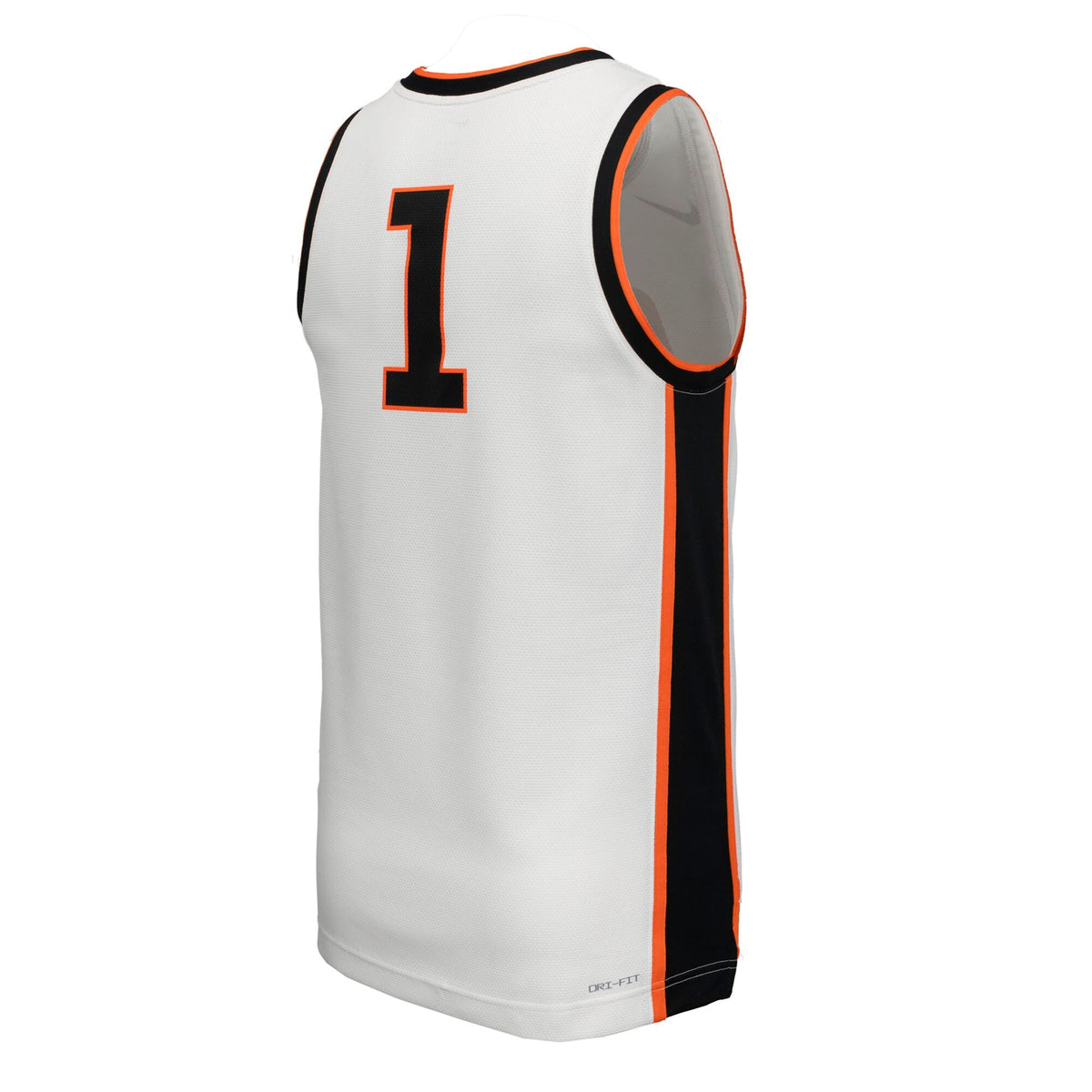 #1 Oklahoma State Cowboys Replica Basketball Jersey - White product image 4, provided for visual reference and product