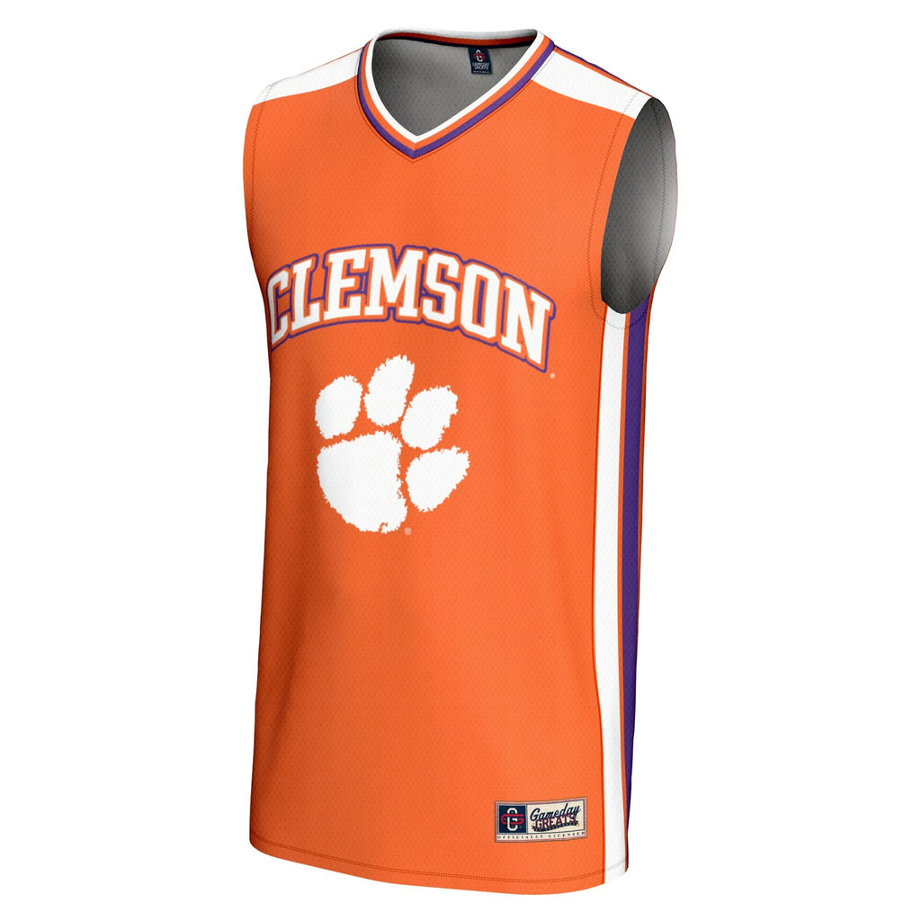 Clemson Tigers Spirit Basketball Jersey - Orange product image 3, provided for visual reference and product detail review