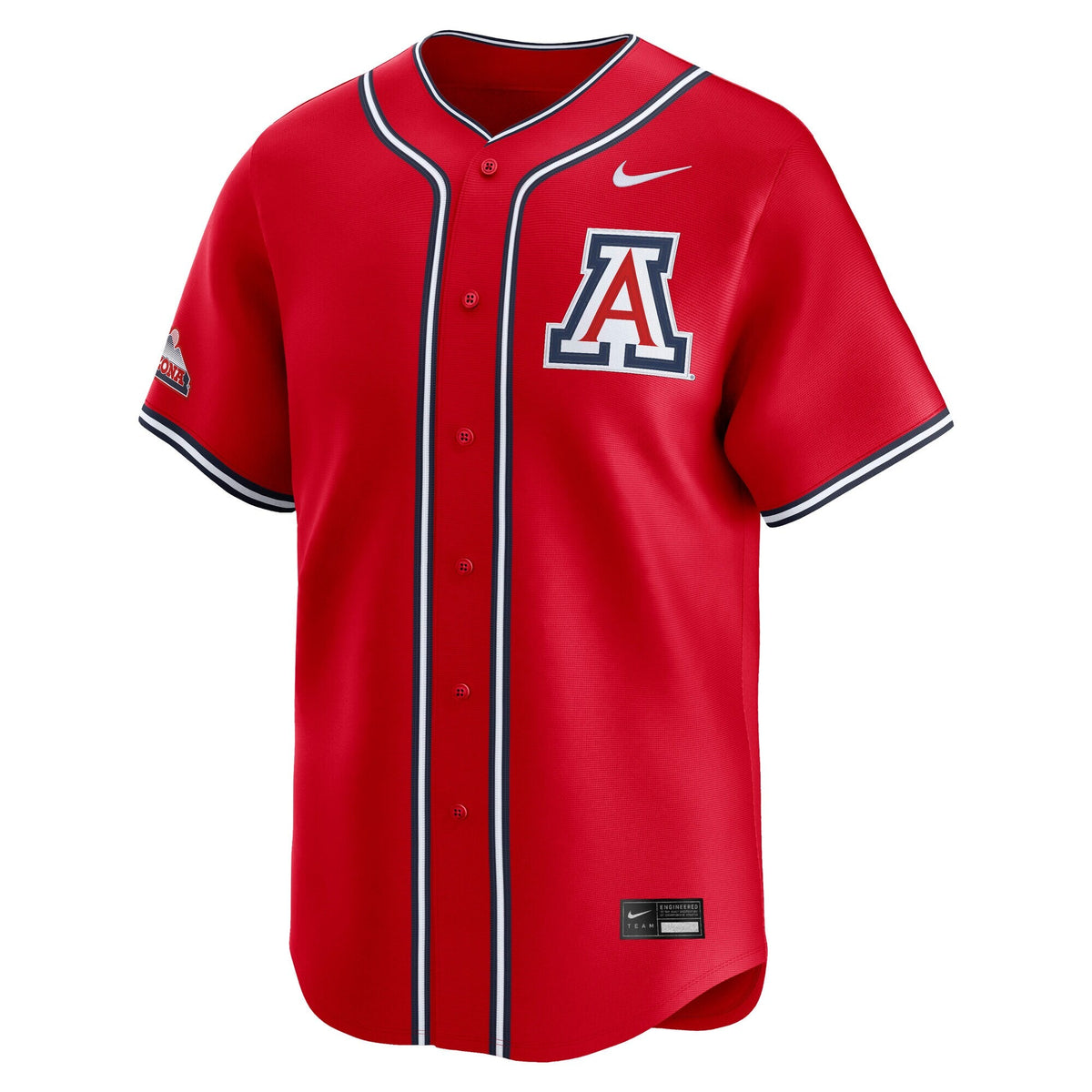 Red Arizona Wildcats Baseball Limited Jersey product image 3, provided for visual reference and product detail review