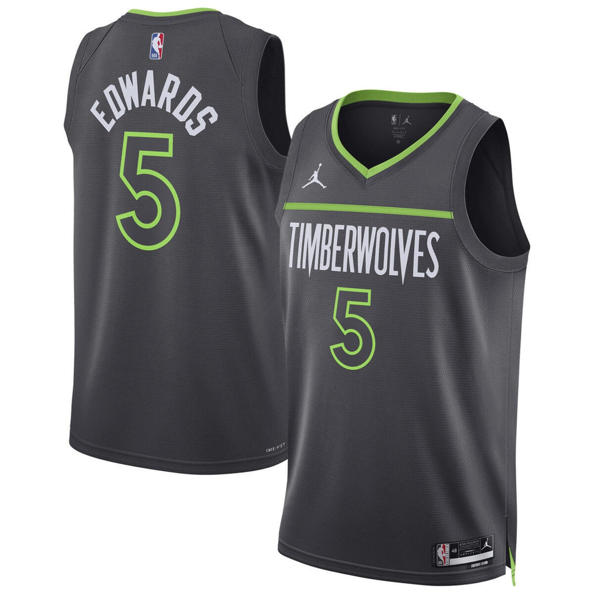 Minnesota Timberwolves Statement Swingman Jersey - Edwards product image 2, provided for visual reference and product detail