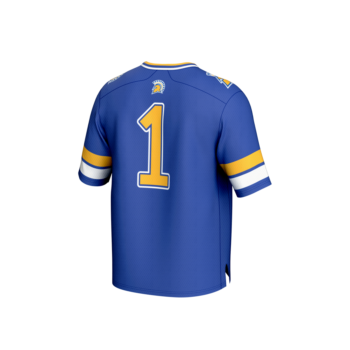 #1 San Jose State Spartans Lightweight Collegiate Football Fashion Jersey - Royal product image 4, provided for visual