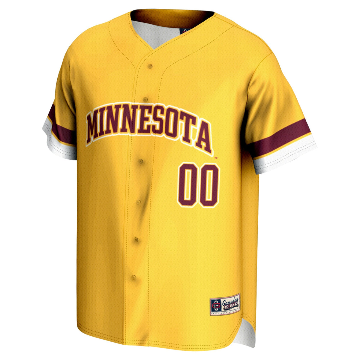 Minnesota Golden Gophers NIL Pick-A-Player Lightweight Baseball Jersey - Gold product image 3, provided for visual reference