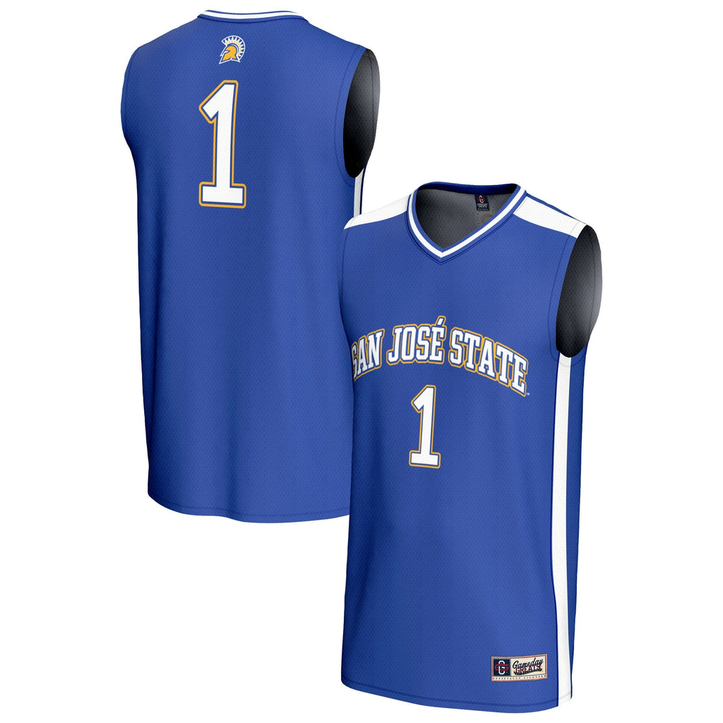 #1 San Jose State Spartans Lightweight Basketball Fashion Jersey - Royal product image 2, provided for visual reference and