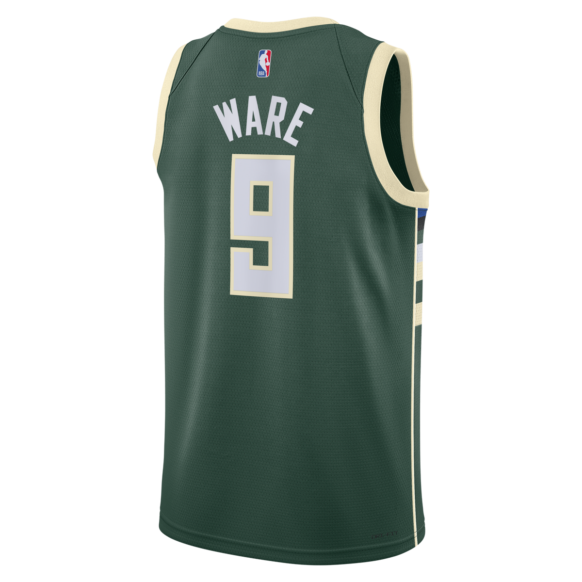 Milwaukee Bucks Icon Edition Swingman Jersey - White - Kel'el Ware product image 4, provided for visual reference and
