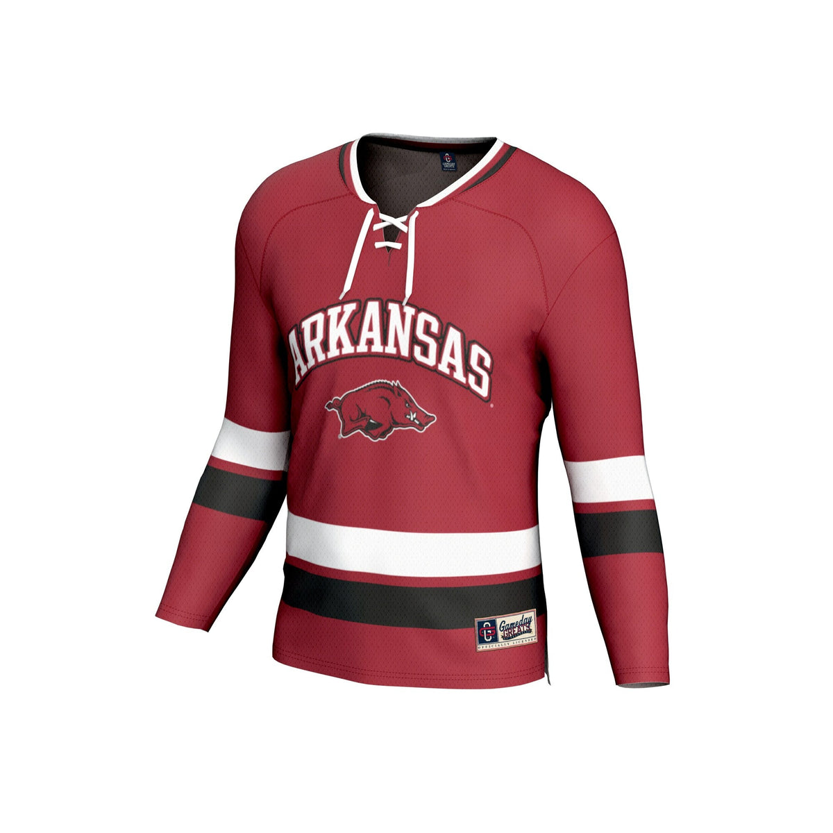 Arkansas Razorbacks Spirit Hockey Jersey - Cardinal product image 3, provided for visual reference and product detail review