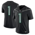 #1 Black Oregon Ducks Game Jersey product image 1, provided for visual reference and product detail review
