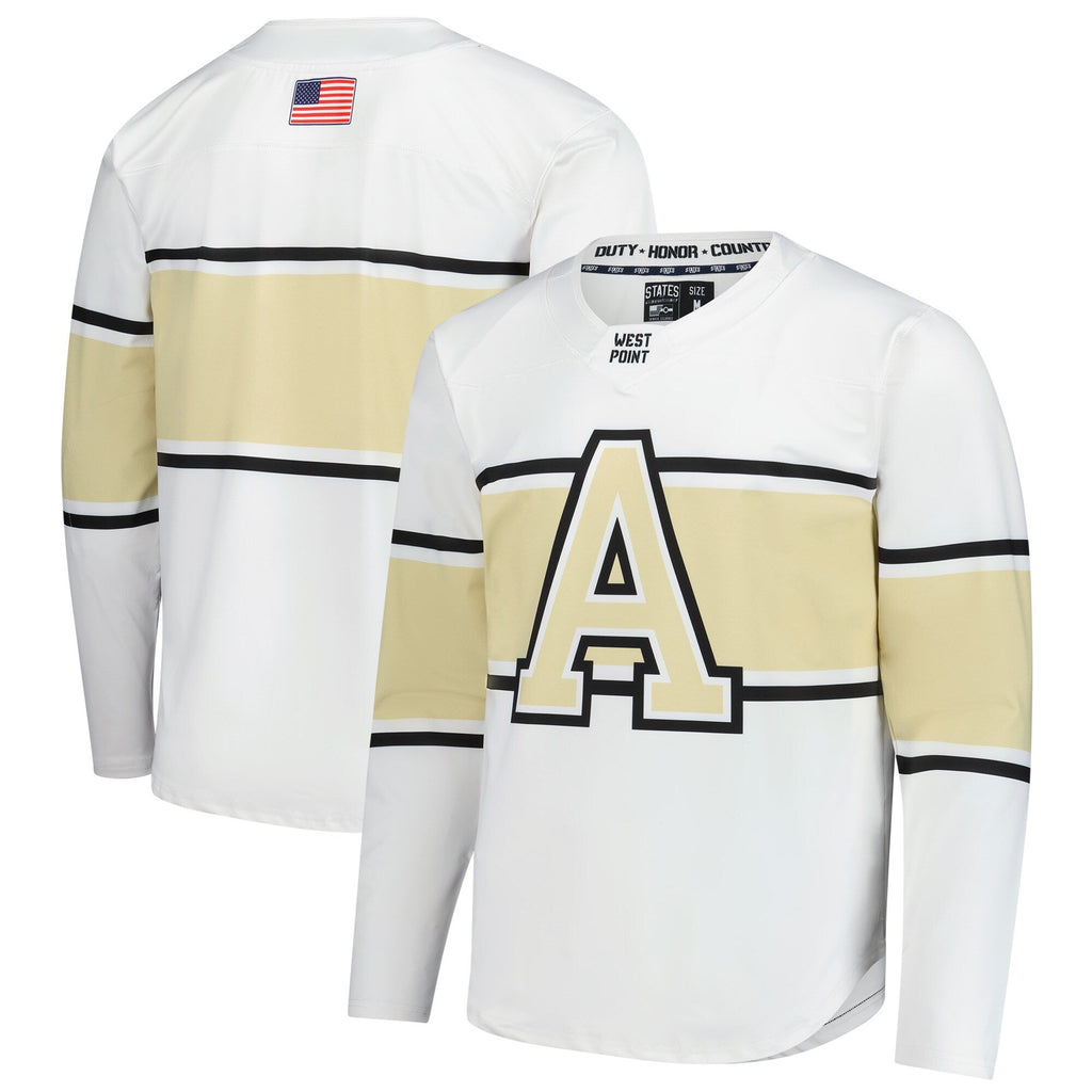Army Black Knights Replica Hockey Jersey - White product image 1, provided for visual reference and product detail review