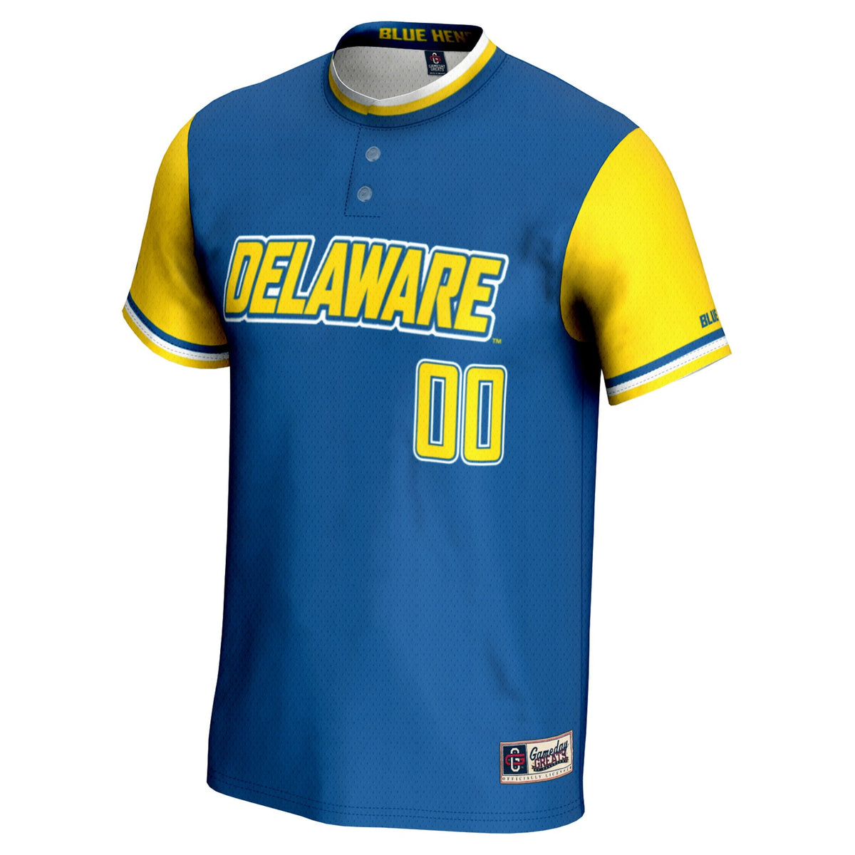 Delaware Fightin' Blue Hens NIL Pick-A-Player Lightweight Softball Jersey - Royal product image 3, provided for visual
