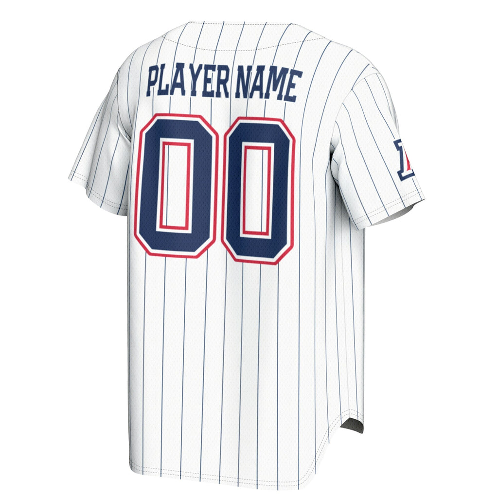 Arizona Wildcats NIL Pick-A-Player Lightweight Baseball Jersey - White product image 4, provided for visual reference and