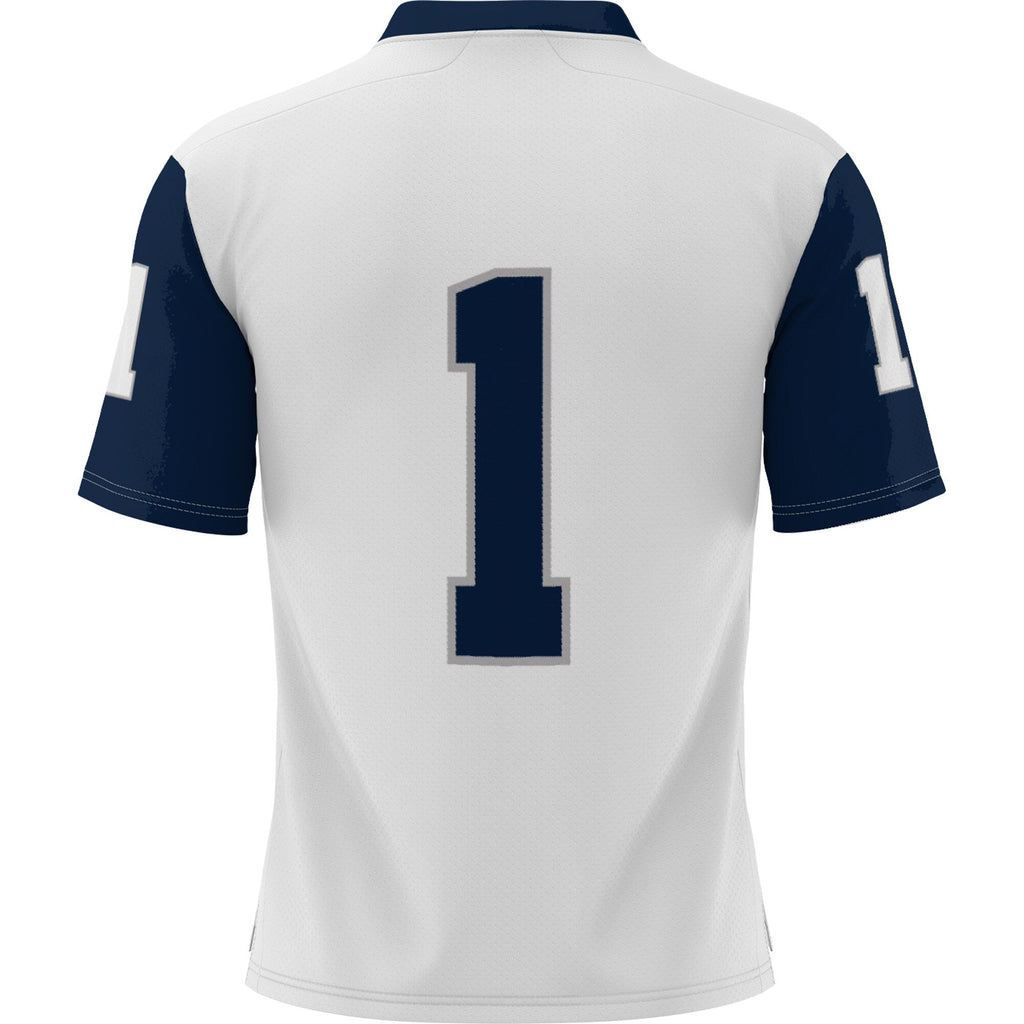 #1 New Hampshire Wildcats Football Jersey - White product image 4, provided for visual reference and product detail review