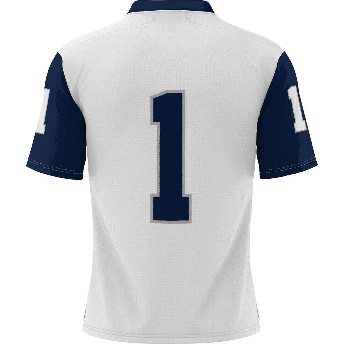 #1 New Hampshire Wildcats Football Jersey - White product image 4, provided for visual reference and product detail review