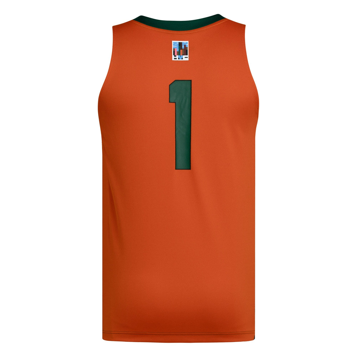#1 Miami Hurricanes Black History Month Basketball Jersey - Green/Orange product image 4, provided for visual reference and