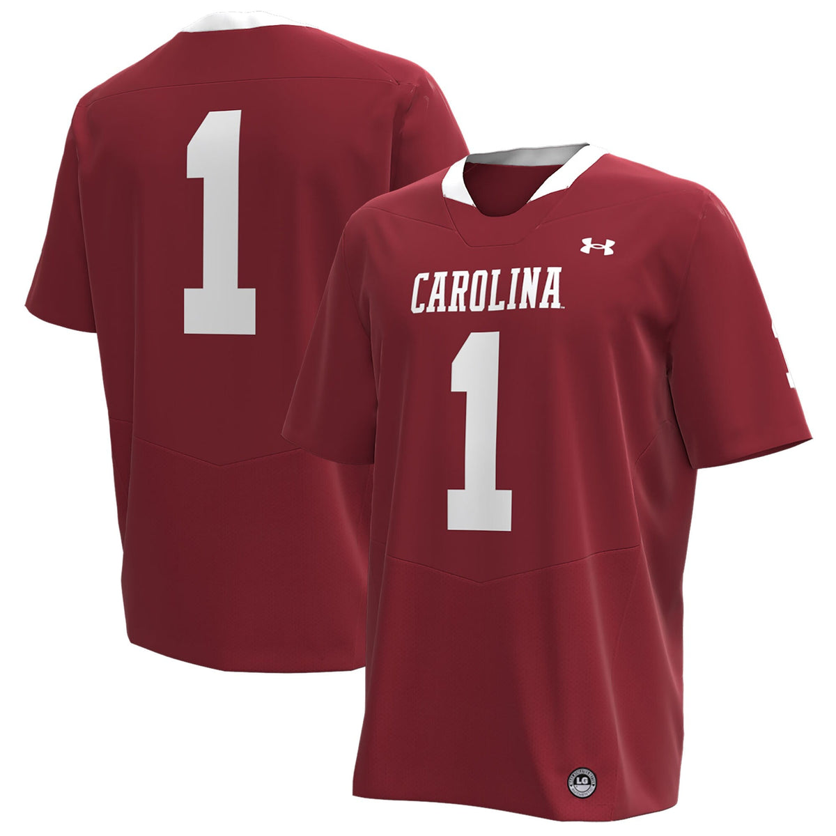 #1 South Carolina Gamecocks Throwback Replica Jersey - Garnet product image 2, provided for visual reference and product