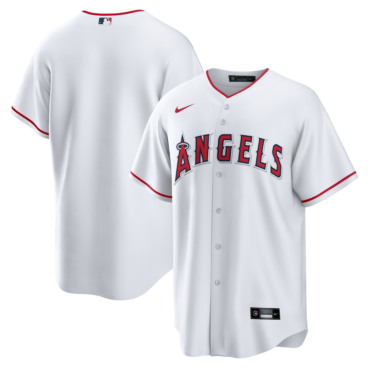 Los Angeles Angels White Home Big & Tall Replica Jersey product image 2, provided for visual reference and product detail