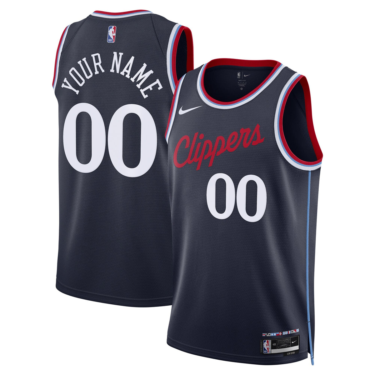 Los Angeles Clippers Replica Icon Swingman Jersey - Custom product image 2, provided for visual reference and product detail