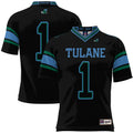 #1 Tulane Green Wave Football Jersey - Black product image 1, provided for visual reference and product detail review