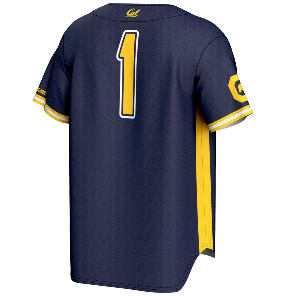 #1 Cal Bears Lightweight Baseball Jersey - Navy product image 4, provided for visual reference and product detail review