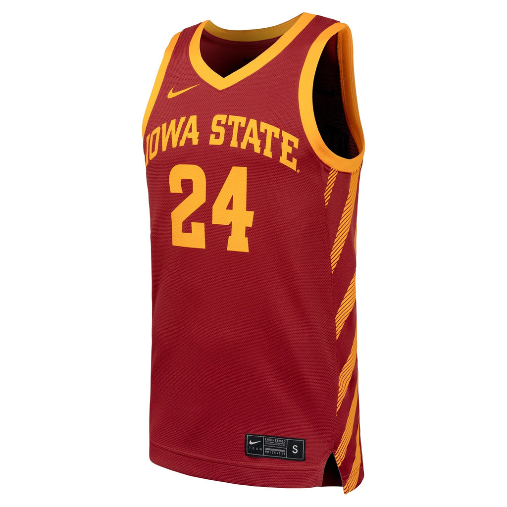 Iowa State Cyclones Replica Basketball Jersey - Cardinal product image 3, provided for visual reference and product detail