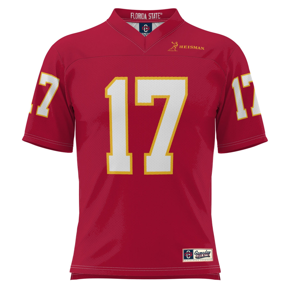 Charlie Ward Garnet Florida State Seminoles Heisman Football Jersey product image 3, provided for visual reference and