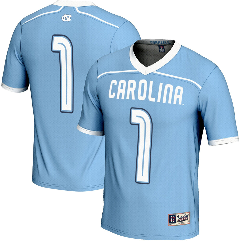 #1 North Carolina Tar Heels Lightweight Lacrosse Jersey - Carolina Blue product image 1, provided for visual reference and