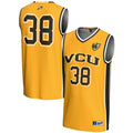#38 VCU Rams Lightweight Basketball Jersey - Gold product image 1, provided for visual reference and product detail review
