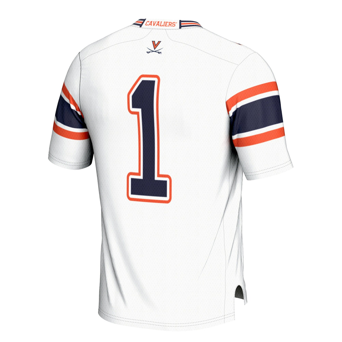 #1 Virginia Cavaliers Football Jersey - White product image 4, provided for visual reference and product detail review