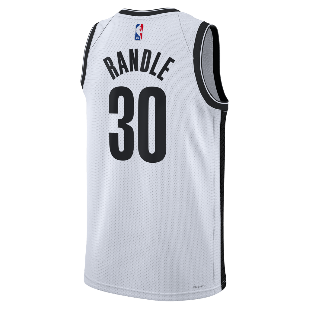 Brooklyn Nets Association Edition Swingman Jersey - White - Julius Randle product image 4, provided for visual reference and