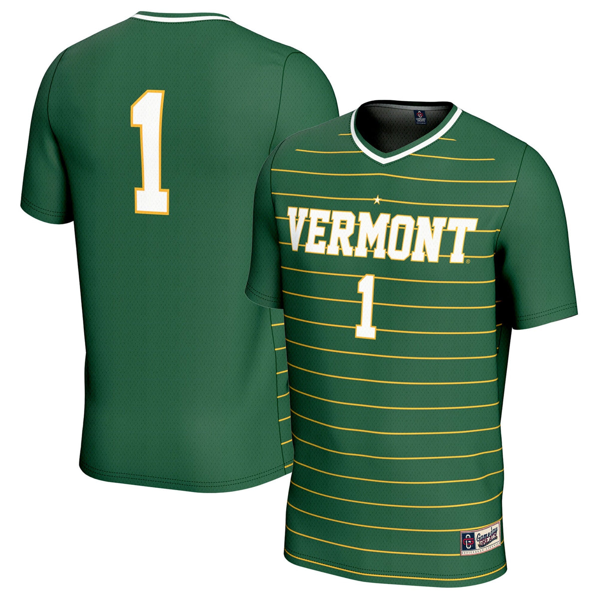 #1 Vermont Catamounts 2024 NCAA Soccer National Champions One-Star Lightweight Fashion Jersey - Green product image 1,