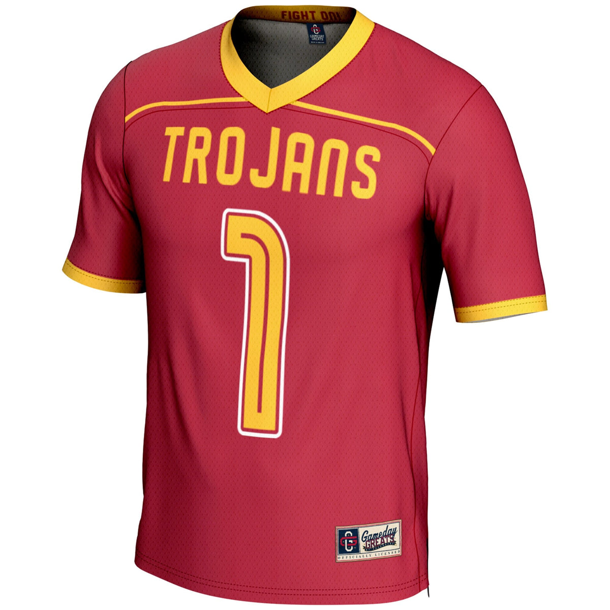 USC Trojans #1 Lightweight Lacrosse Jersey - Cardinal product image 3, provided for visual reference and product detail