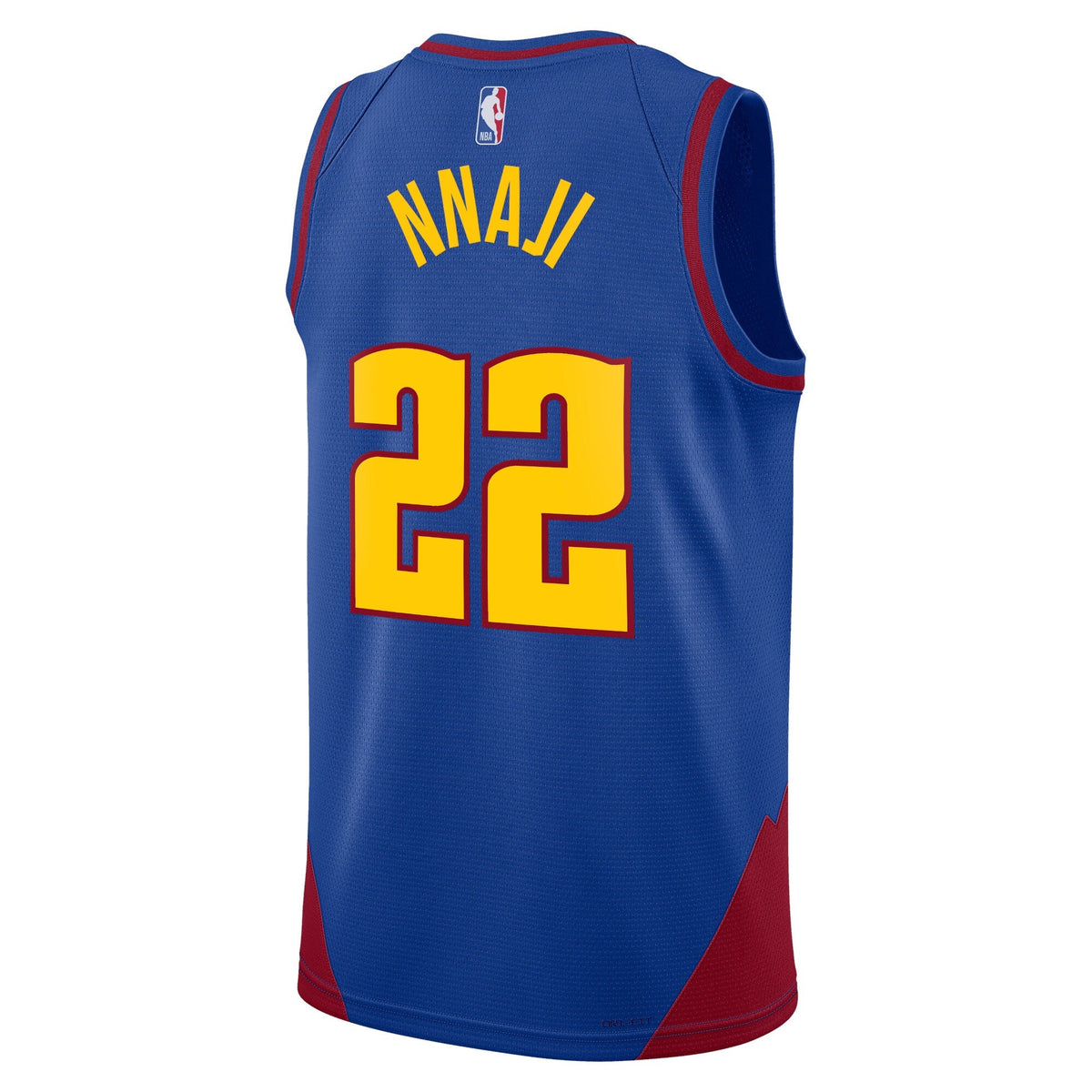Denver Nuggets Statement Edition Swingman Jersey - Blue - Zeke Nnaji product image 3, provided for visual reference and