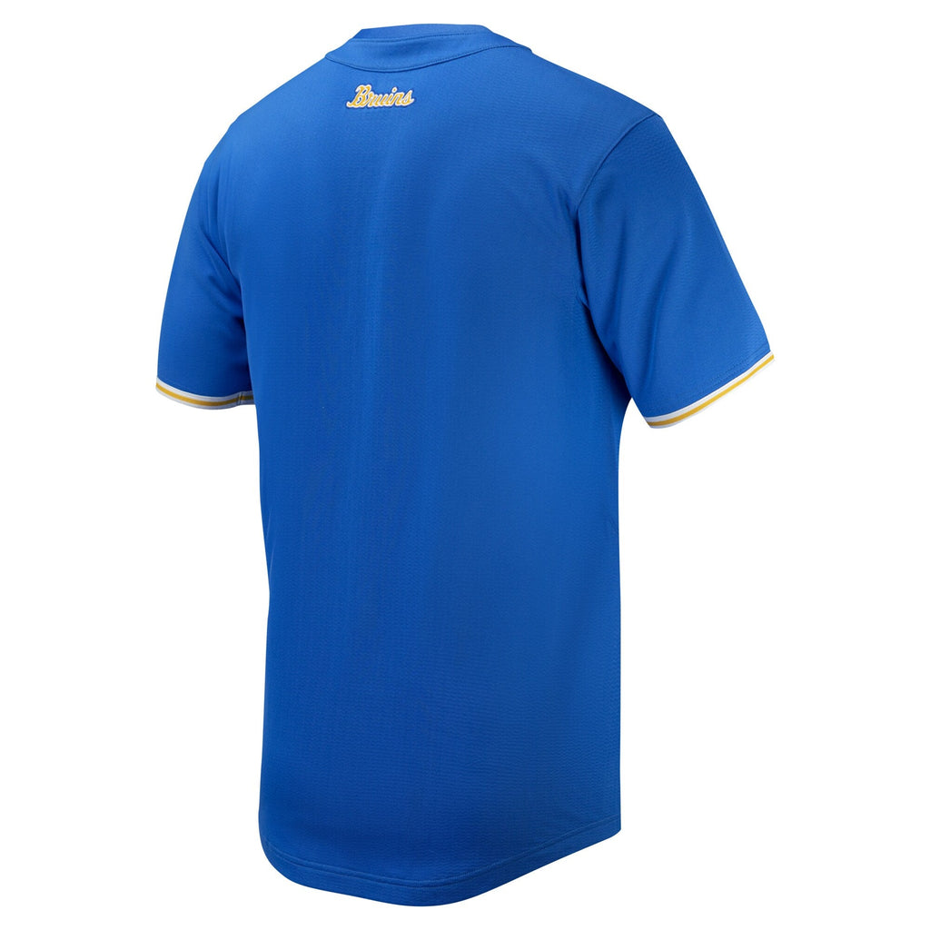 Blue UCLA Bruins Replica Full-Button Baseball Jersey product image 4, provided for visual reference and product detail review