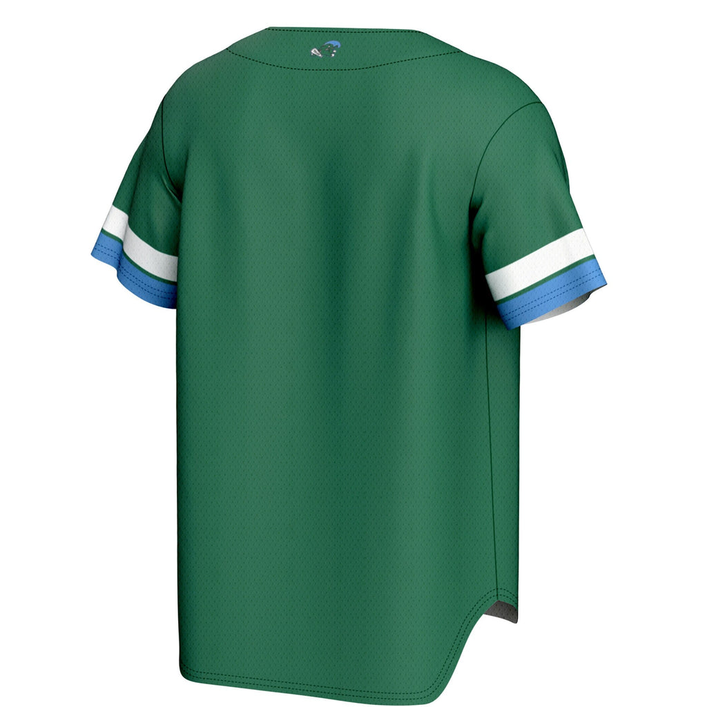 Tulane Green Wave Spirit Baseball Jersey - Green product image 4, provided for visual reference and product detail review