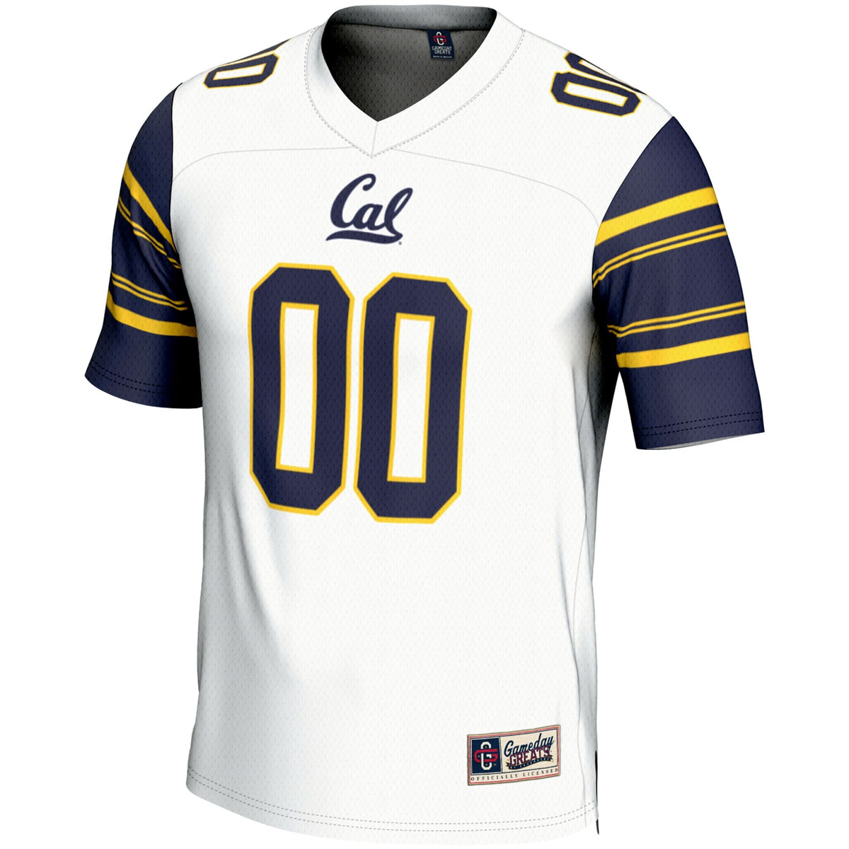 Cal Bears NIL Pick-A-Player Football Jersey - White product image 3, provided for visual reference and product detail review